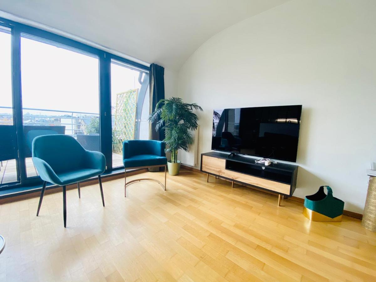 The Luxury Green Penthouse In City Center With Terrace And Free Parking Luxembourg Ngoại thất bức ảnh